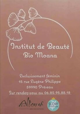 Affiche Institut de beauté Moana